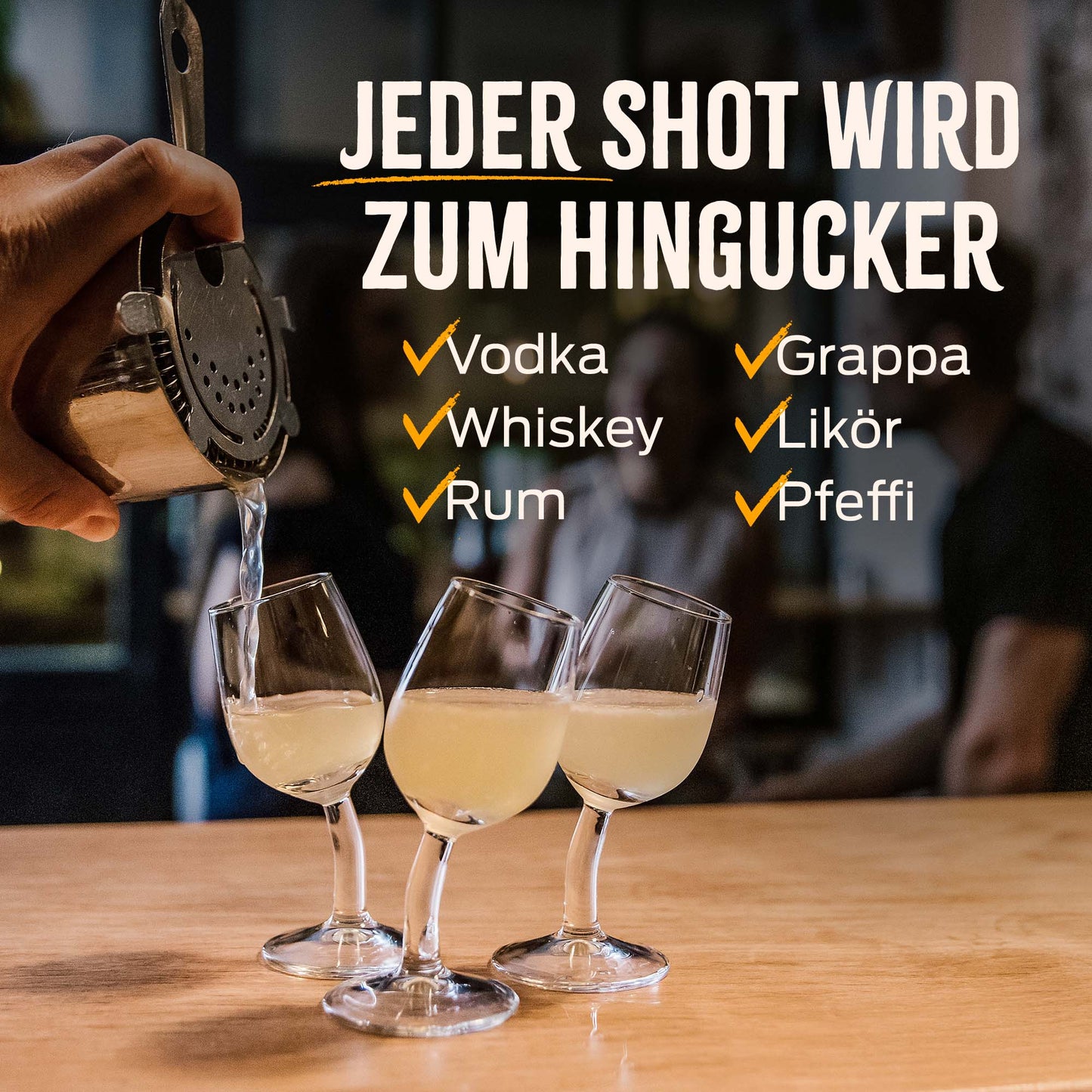 Kornrad Krumm - Schräger geht's nicht | Schnapsgläser-Set mit Sti(e)l